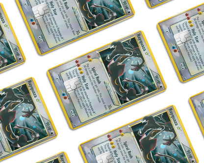 Anime Town Creations Credit Card Promo Rayquaza Star Pokemon Card Window Skins - Anime Pokemon Credit Card Skin