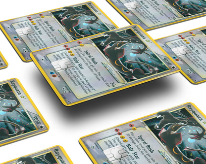 Anime Town Creations Credit Card Promo Rayquaza Star Pokemon Card Window Skins - Anime Pokemon Credit Card Skin