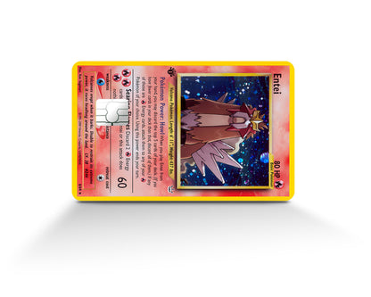 Anime Town Creations Credit Card Rare Entei Pokemon Card Full Skins - Anime Pokemon Credit Card Skin
