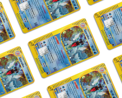 Anime Town Creations Credit Card Rare Gyrados Pokemon Card Window Skins - Anime Pokemon Credit Card Skin