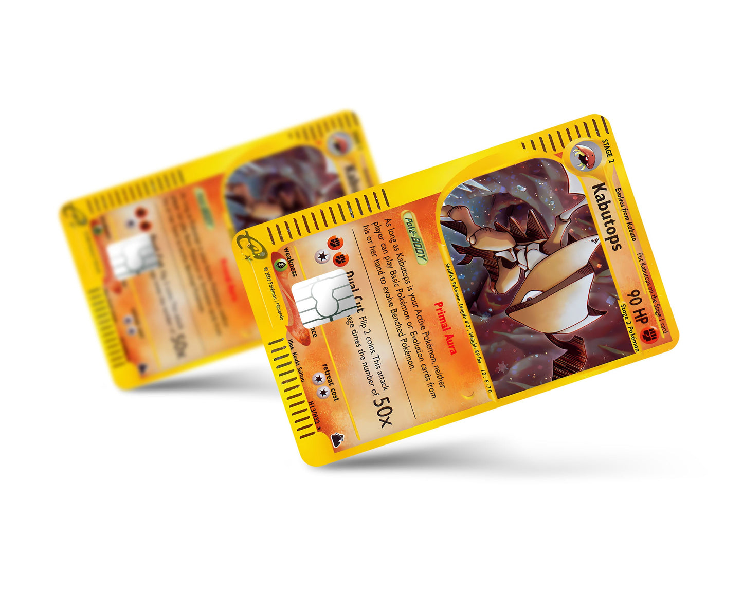 Anime Town Creations Credit Card Rare Kabutops Pokemon Card Full Skins - Anime Pokemon Credit Card Skin