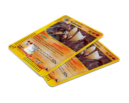 Anime Town Creations Credit Card Rare Kabutops Pokemon Card Window Skins - Anime Pokemon Credit Card Skin