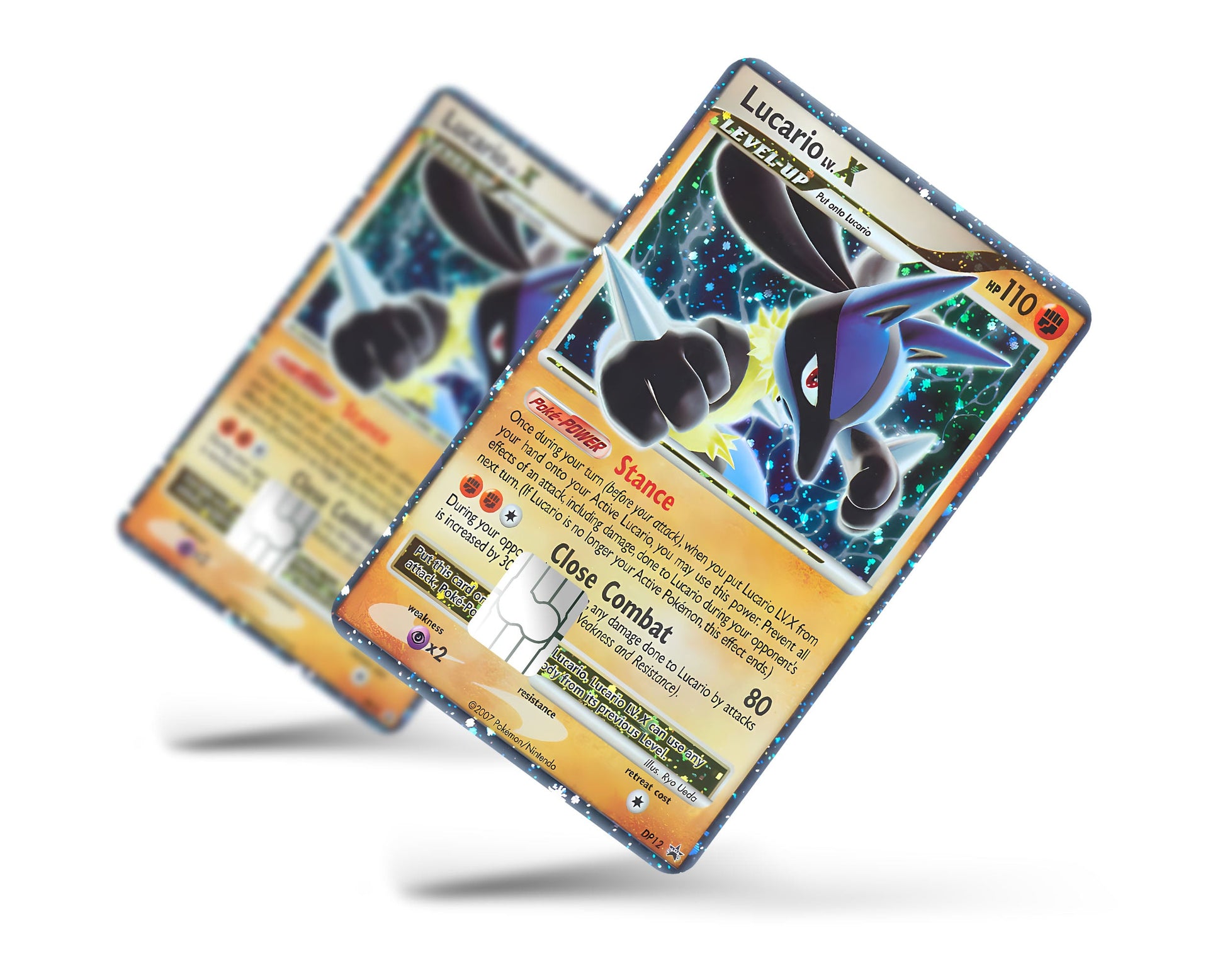 Anime Town Creations Credit Card Rare Lucario Pokemon Card Full Skins - Anime Pokemon Credit Card Skin