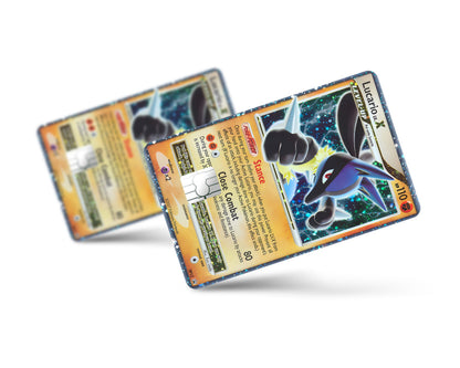 Anime Town Creations Credit Card Rare Lucario Pokemon Card Full Skins - Anime Pokemon Credit Card Skin