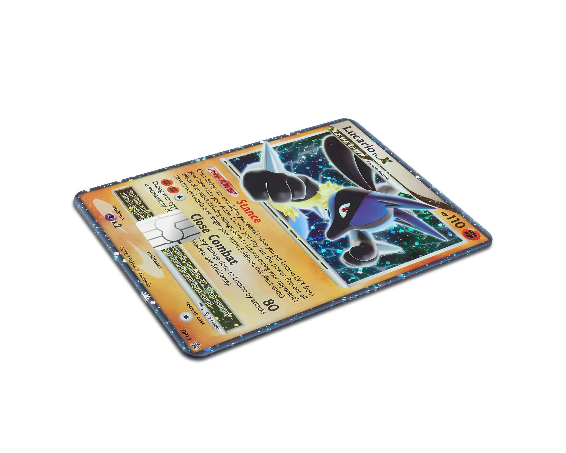 Anime Town Creations Credit Card Rare Lucario Pokemon Card Full Skins - Anime Pokemon Credit Card Skin