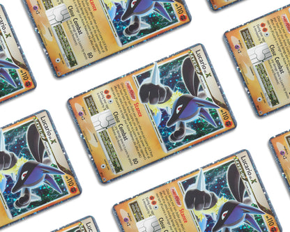 Anime Town Creations Credit Card Rare Lucario Pokemon Card Window Skins - Anime Pokemon Credit Card Skin