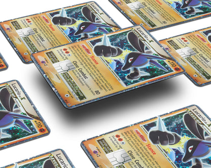Anime Town Creations Credit Card Rare Lucario Pokemon Card Window Skins - Anime Pokemon Credit Card Skin