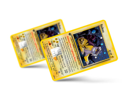 Anime Town Creations Credit Card Rare Raikou Pokemon Card Full Skins - Anime Pokemon Credit Card Skin