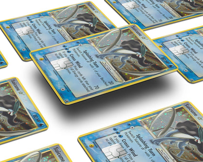 Anime Town Creations Credit Card Rare Suicune Pokemon Card Window Skins - Anime Pokemon Credit Card Skin