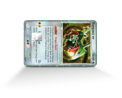 Anime Town Creations Credit Card Rare Rayquaza Pokemon Card Window Skins - Anime Pokemon Credit Card Skin