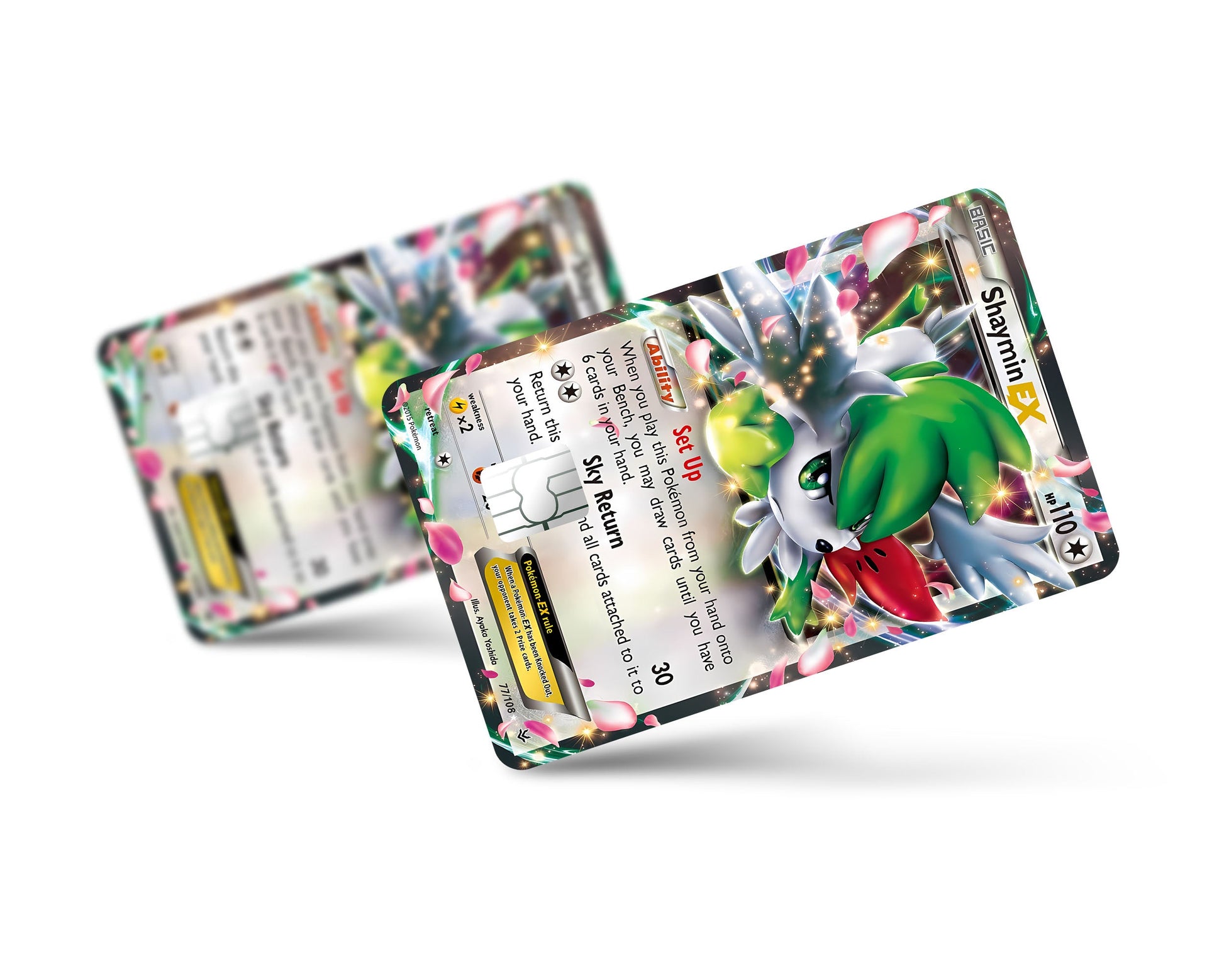 Anime Town Creations Credit Card Shaymin Pokemon Card Full Skins - Anime Pokemon Credit Card Skin
