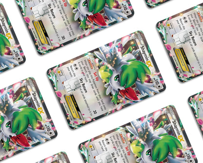Anime Town Creations Credit Card Shaymin Pokemon Card Window Skins - Anime Pokemon Credit Card Skin