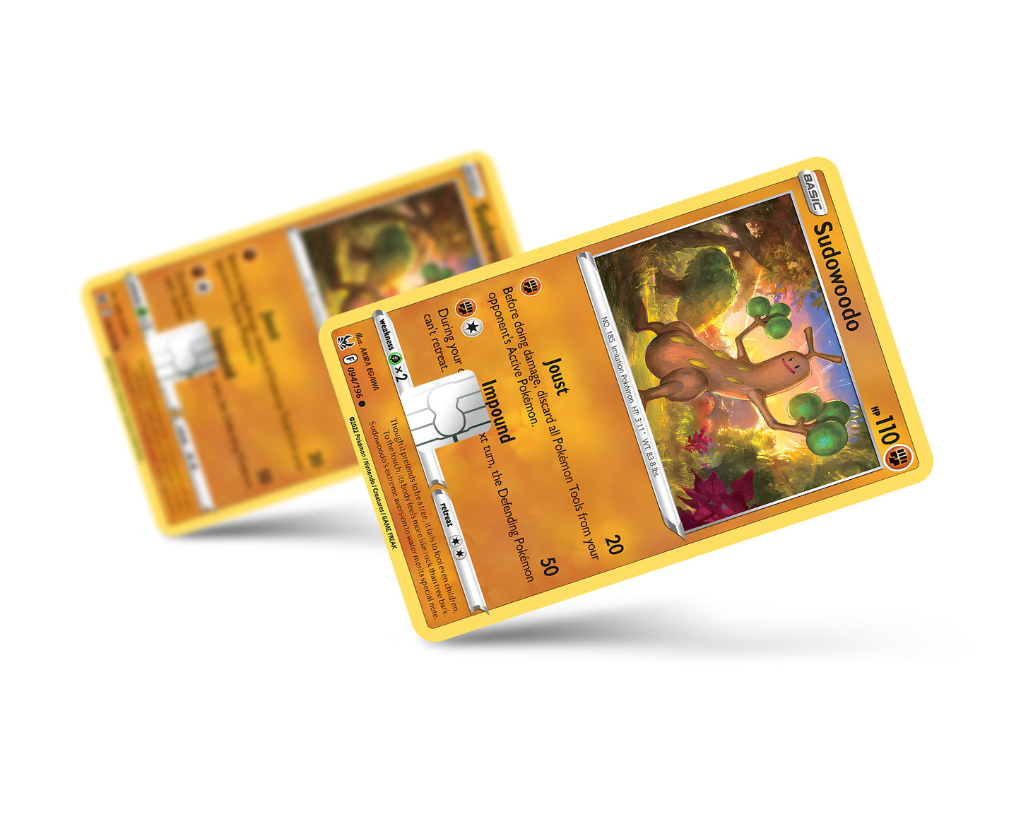 Anime Town Creations Credit Card Sudowoodo Pokemon Card Full Skins - Anime Pokemon Credit Card Skin
