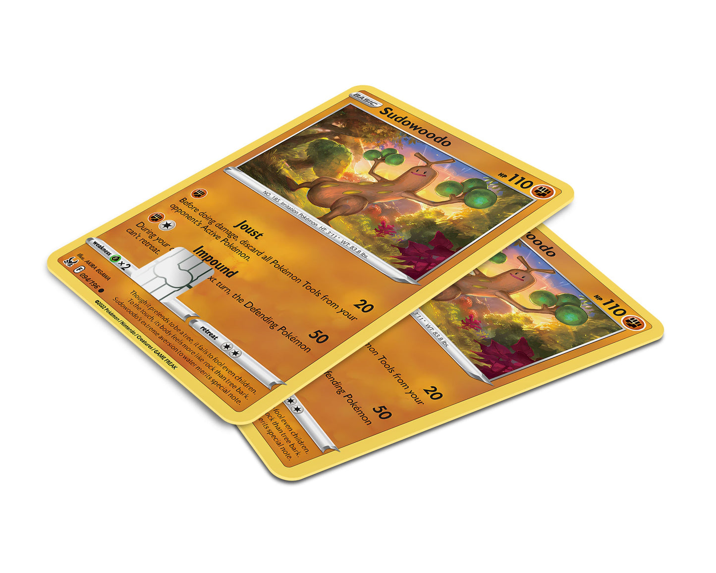 Anime Town Creations Credit Card Sudowoodo Pokemon Card Window Skins - Anime Pokemon Credit Card Skin