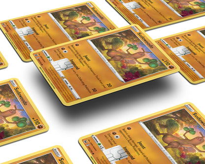 Anime Town Creations Credit Card Sudowoodo Pokemon Card Window Skins - Anime Pokemon Credit Card Skin