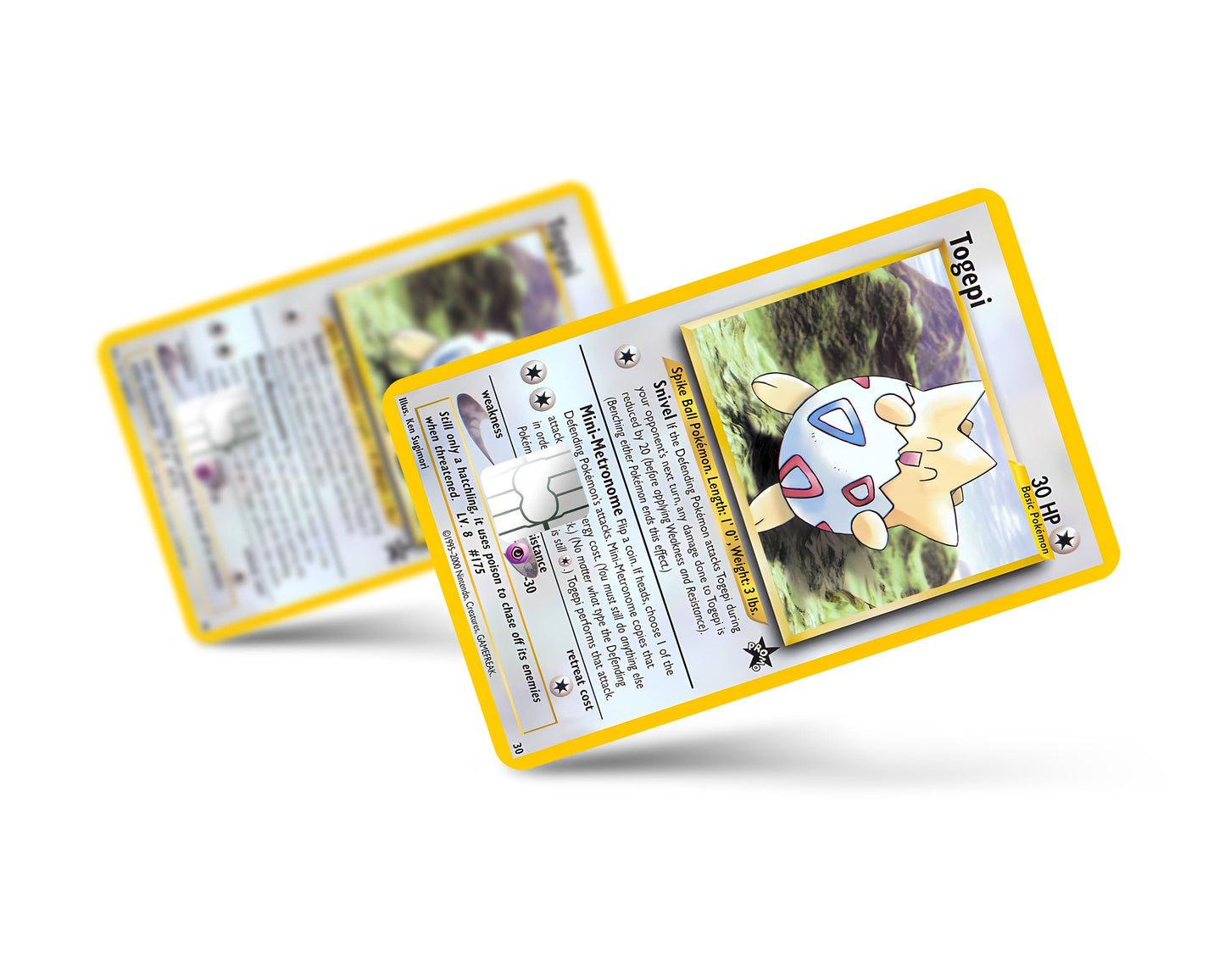 Anime Town Creations Credit Card Togepi Pokemon Card Full Skins - Anime Pokemon Credit Card Skin