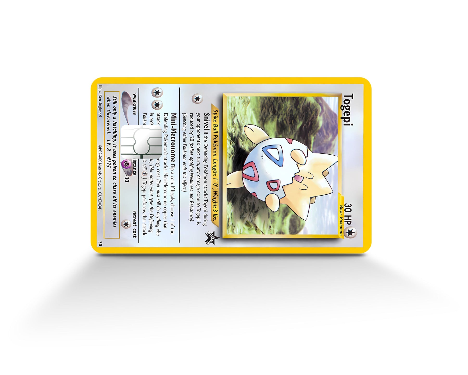 Anime Town Creations Credit Card Togepi Pokemon Card Full Skins - Anime Pokemon Credit Card Skin