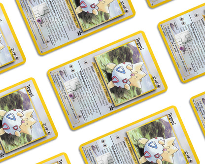 Anime Town Creations Credit Card Togepi Pokemon Card Window Skins - Anime Pokemon Credit Card Skin