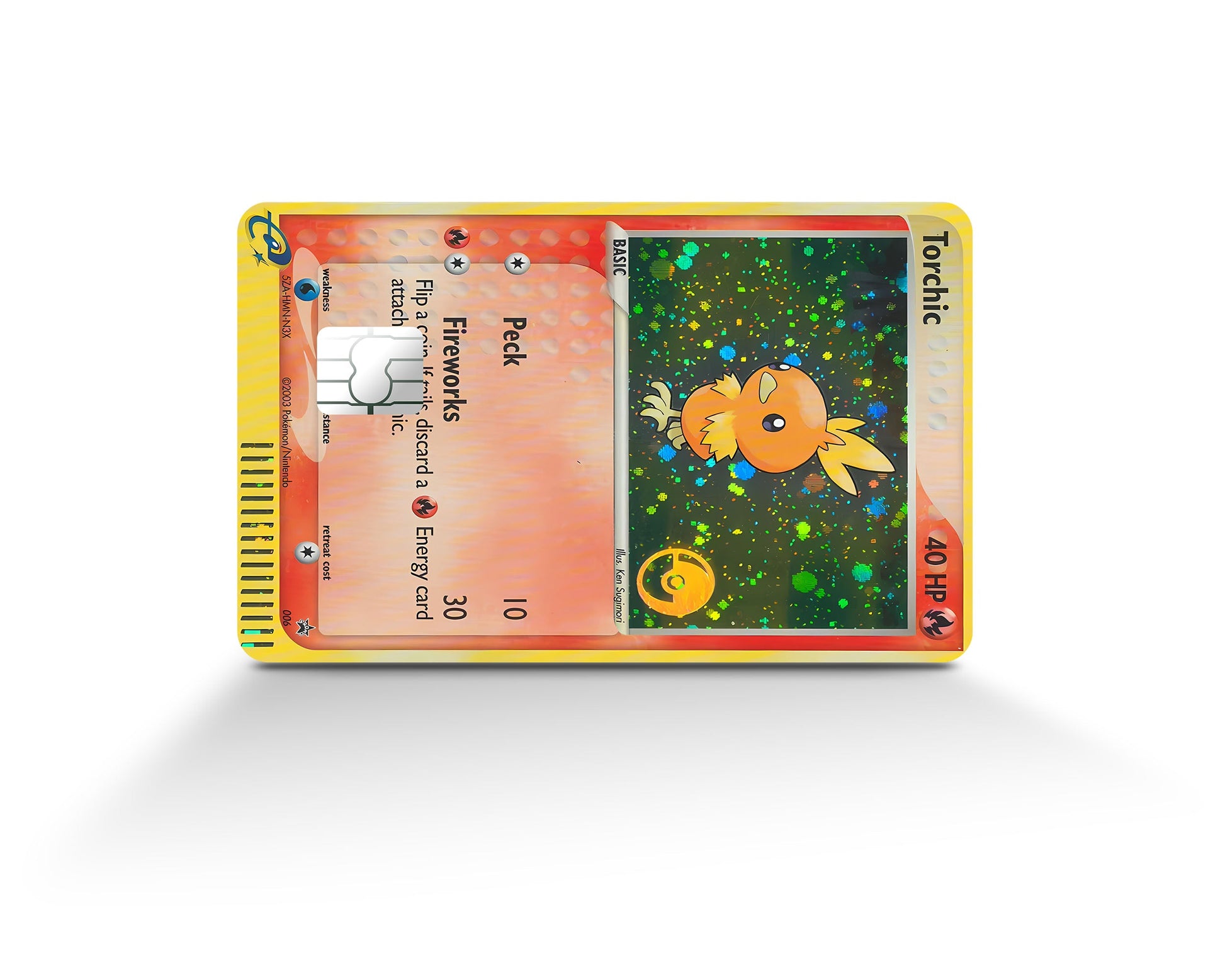 Anime Town Creations Credit Card Torchic Pokemon Card Full Skins - Anime Pokemon Credit Card Skin