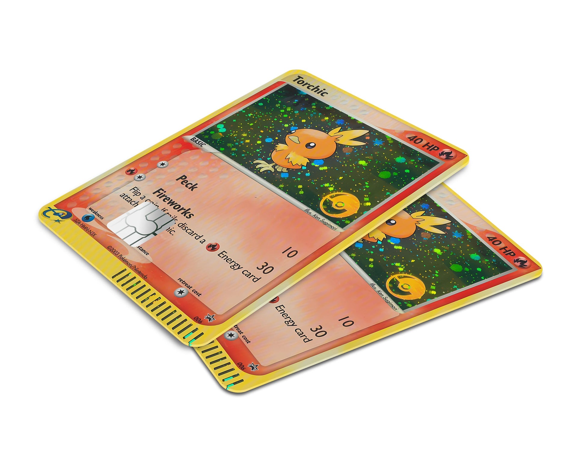 Anime Town Creations Credit Card Torchic Pokemon Card Window Skins - Anime Pokemon Credit Card Skin