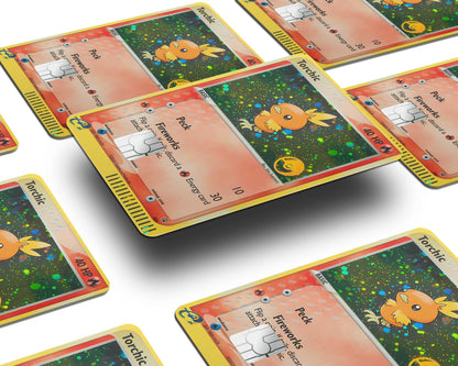 Anime Town Creations Credit Card Torchic Pokemon Card Window Skins - Anime Pokemon Credit Card Skin