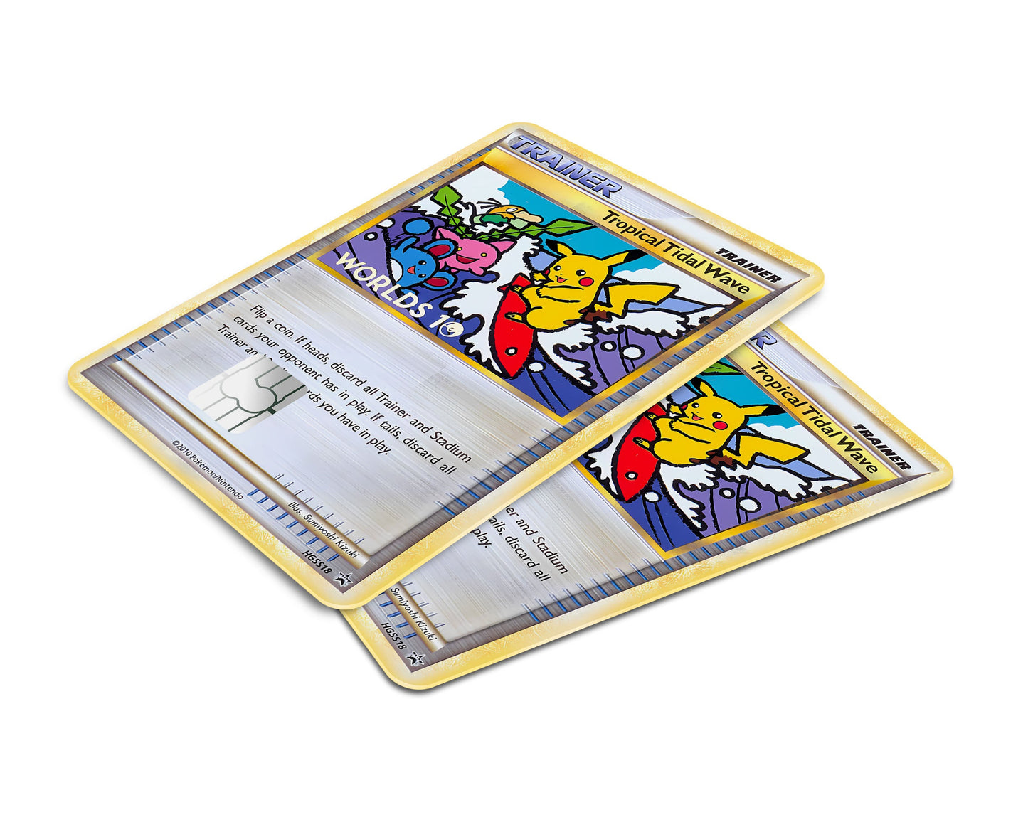 Anime Town Creations Credit Card Tropical Tidal Wave Pokemon Card Window Skins - Anime Pokemon Credit Card Skin