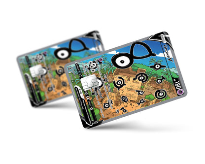 Anime Town Creations Credit Card Unown Pokemon Card Full Skins - Anime Pokemon Credit Card Skin