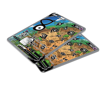 Anime Town Creations Credit Card Unown Pokemon Card Window Skins - Anime Pokemon Credit Card Skin