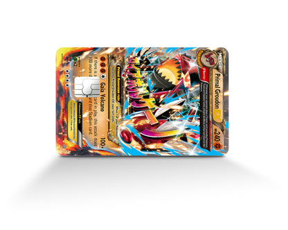 Anime Town Creations Credit Card Mega Primal Groudon Pokemon Card Full Skins - Anime Pokemon Credit Card Skin