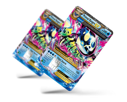 Anime Town Creations Credit Card Mega Primal Kyogre Pokemon Card Full Skins - Anime Pokemon Credit Card Skin