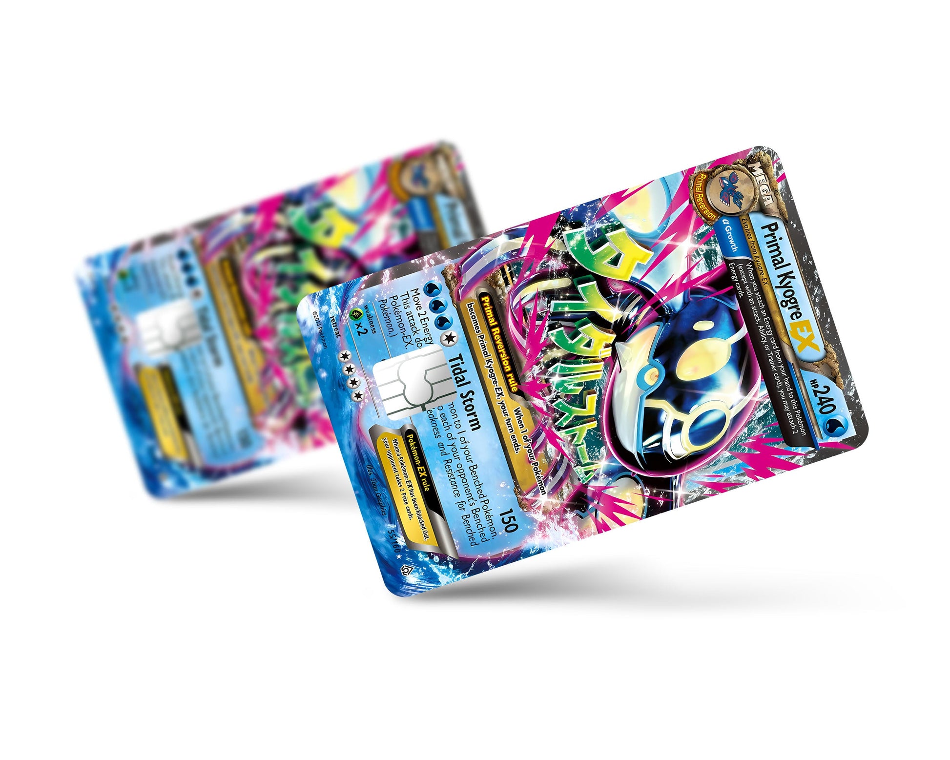 Anime Town Creations Credit Card Mega Primal Kyogre Pokemon Card Full Skins - Anime Pokemon Credit Card Skin