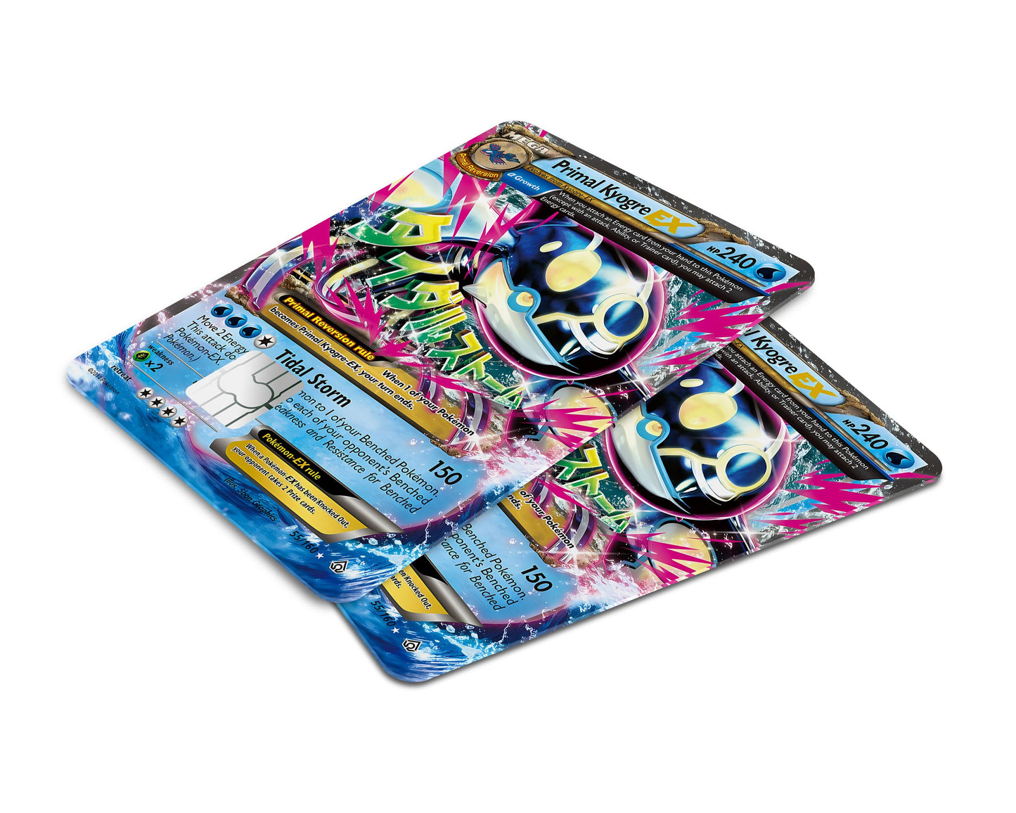 Anime Town Creations Credit Card Mega Primal Kyogre Pokemon Card Window Skins - Anime Pokemon Credit Card Skin