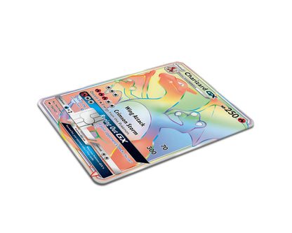 Anime Town Creations Credit Card Rainbow Charizard Pokemon Card Full Skins - Anime Pokemon Credit Card Skin