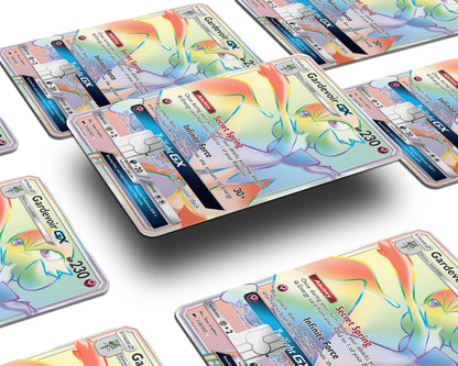 Anime Town Creations Credit Card Rainbow Gardevoir Pokemon Card Window Skins - Anime Pokemon Credit Card Skin