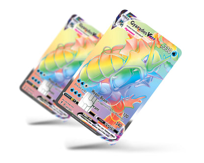 Anime Town Creations Credit Card Rainbow Gyarados Pokemon Card Full Skins - Anime Pokemon Credit Card Skin