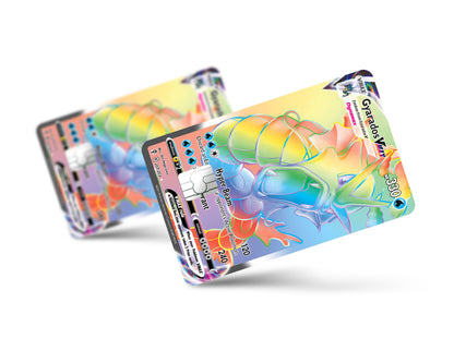 Anime Town Creations Credit Card Rainbow Gyarados Pokemon Card Full Skins - Anime Pokemon Credit Card Skin