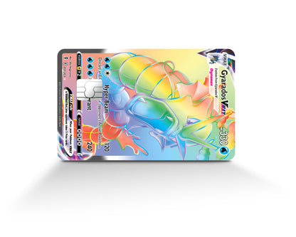 Anime Town Creations Credit Card Rainbow Gyarados Pokemon Card Full Skins - Anime Pokemon Credit Card Skin