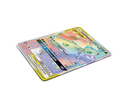 Anime Town Creations Credit Card Rainbow Venusaur Celebi Pokemon Card Full Skins - Anime Pokemon Credit Card Skin