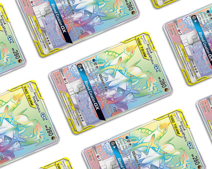 Anime Town Creations Credit Card Rainbow Arceus Dialga Palkia Pokemon Card Window Skins - Anime Pokemon Credit Card Skin