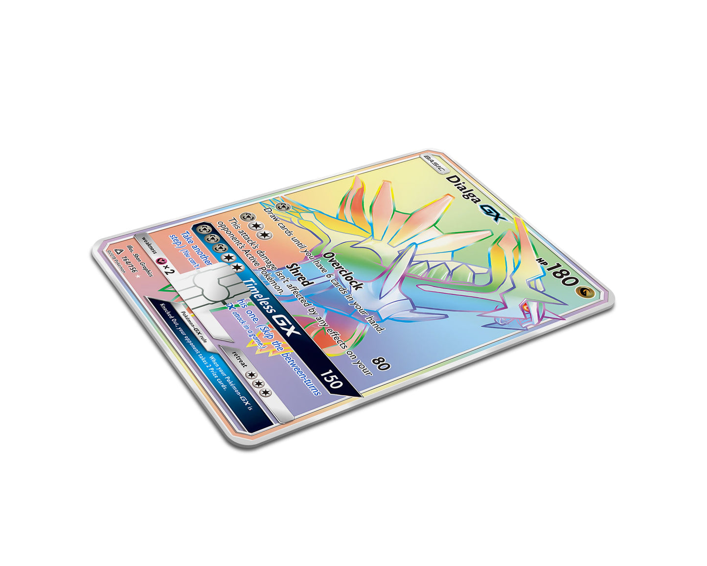Anime Town Creations Credit Card Rainbow Dialga Pokemon Card Full Skins - Anime Pokemon Credit Card Skin