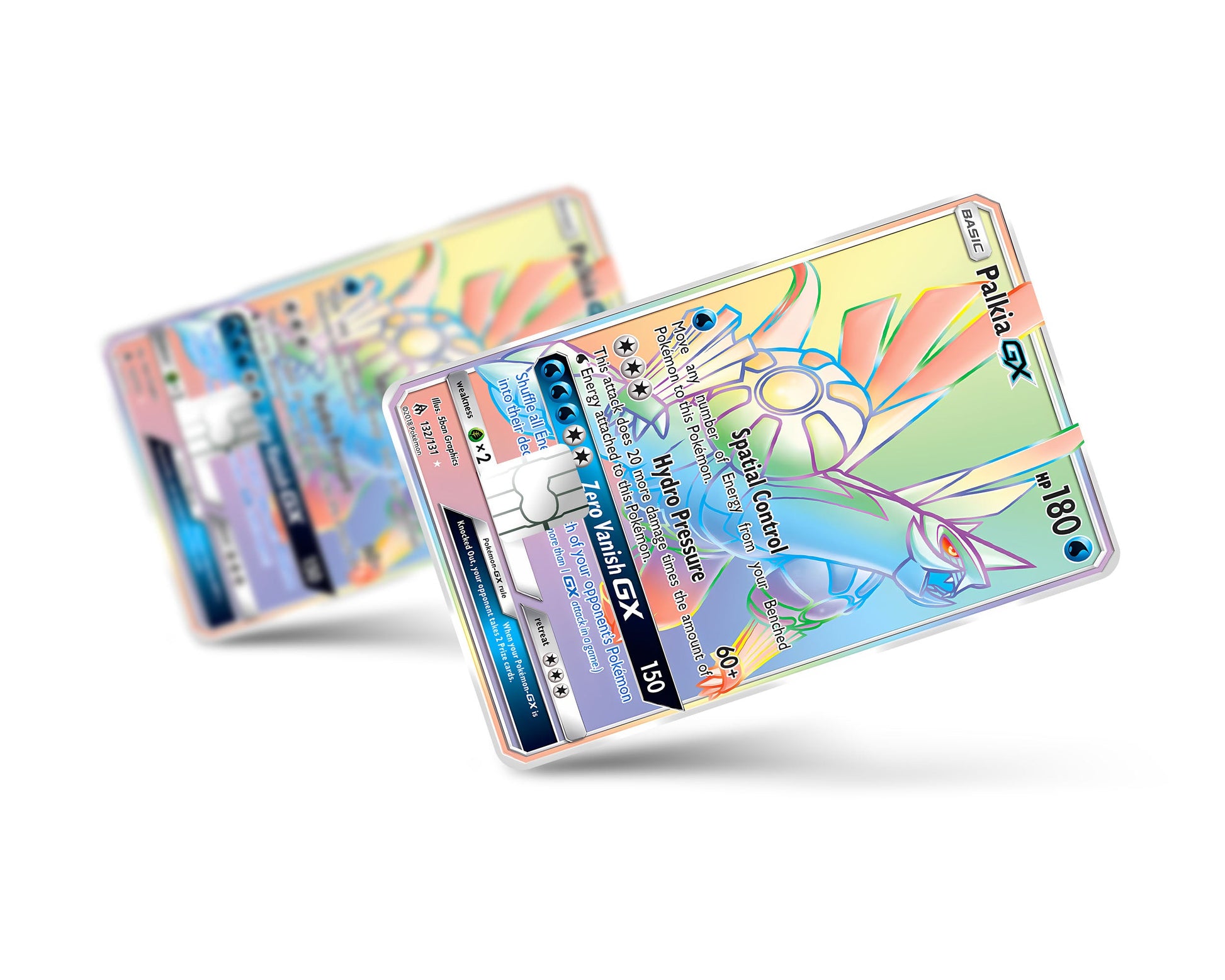 Anime Town Creations Credit Card Rainbow Palkia Pokemon Card Full Skins - Anime Pokemon Credit Card Skin