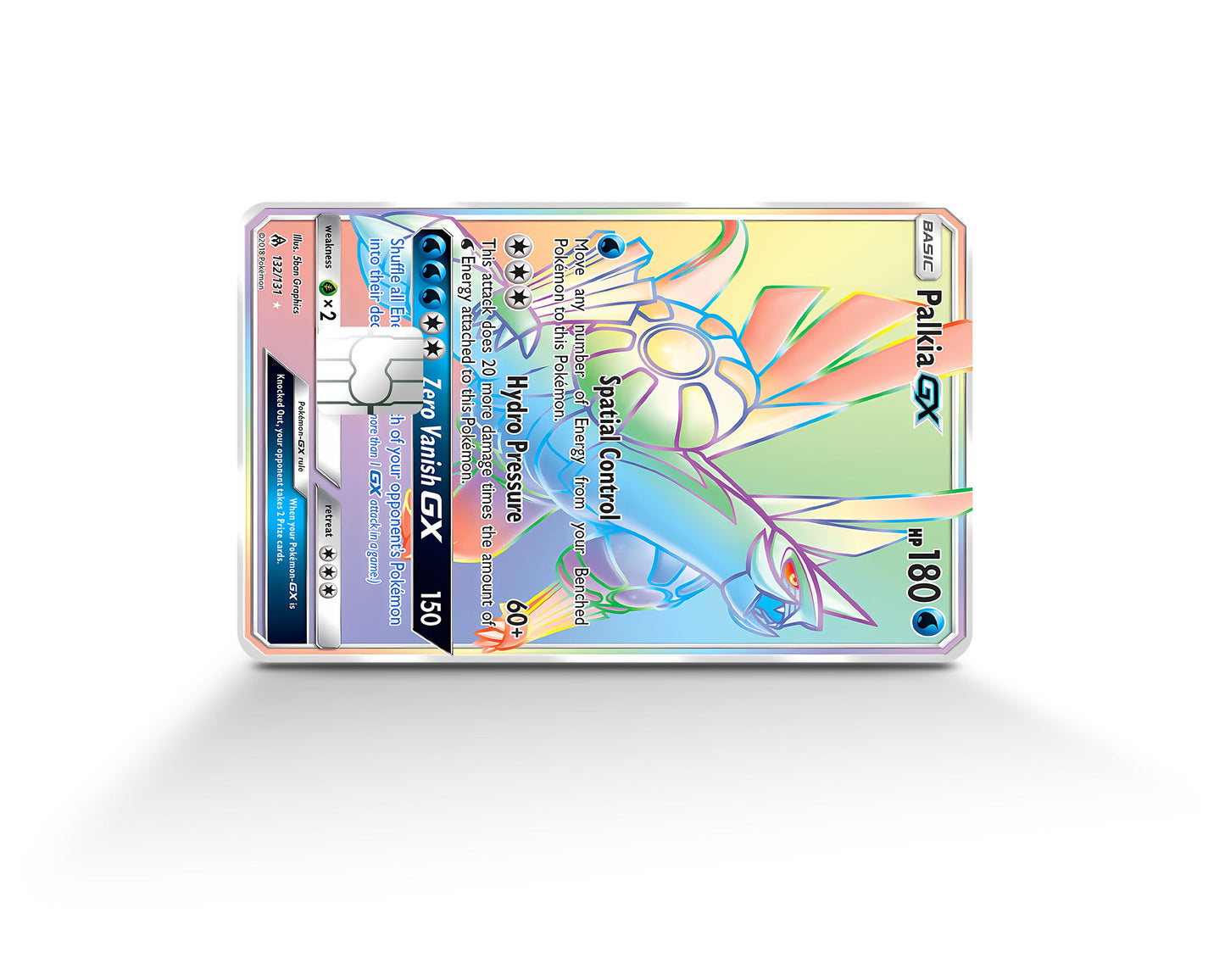 Anime Town Creations Credit Card Rainbow Palkia Pokemon Card Full Skins - Anime Pokemon Credit Card Skin