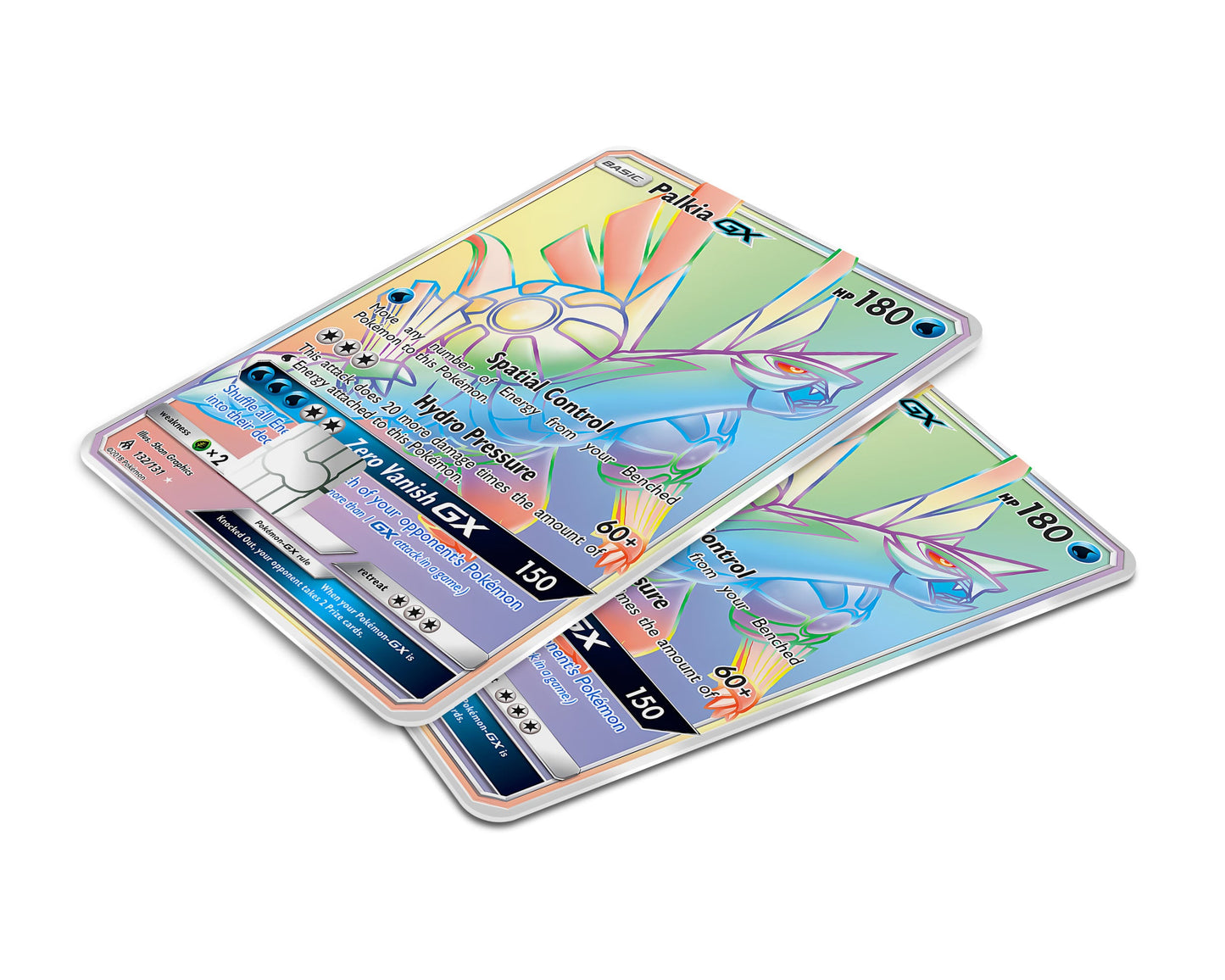 Anime Town Creations Credit Card Rainbow Palkia Pokemon Card Window Skins - Anime Pokemon Credit Card Skin