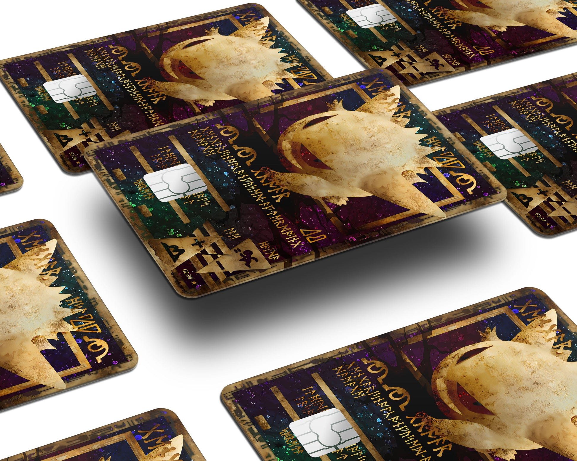 Anime Town Creations Credit Card Ancient Gengar Pokemon Card Window Skins - Anime Pokemon Credit Card Skin