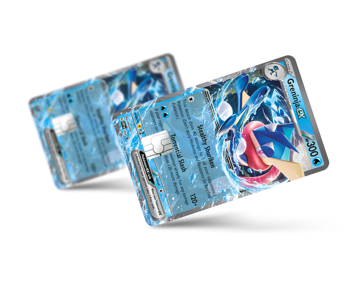 Anime Town Creations Credit Card Greninja Pokemon Card Full Skins - Anime Pokemon Credit Card Skin