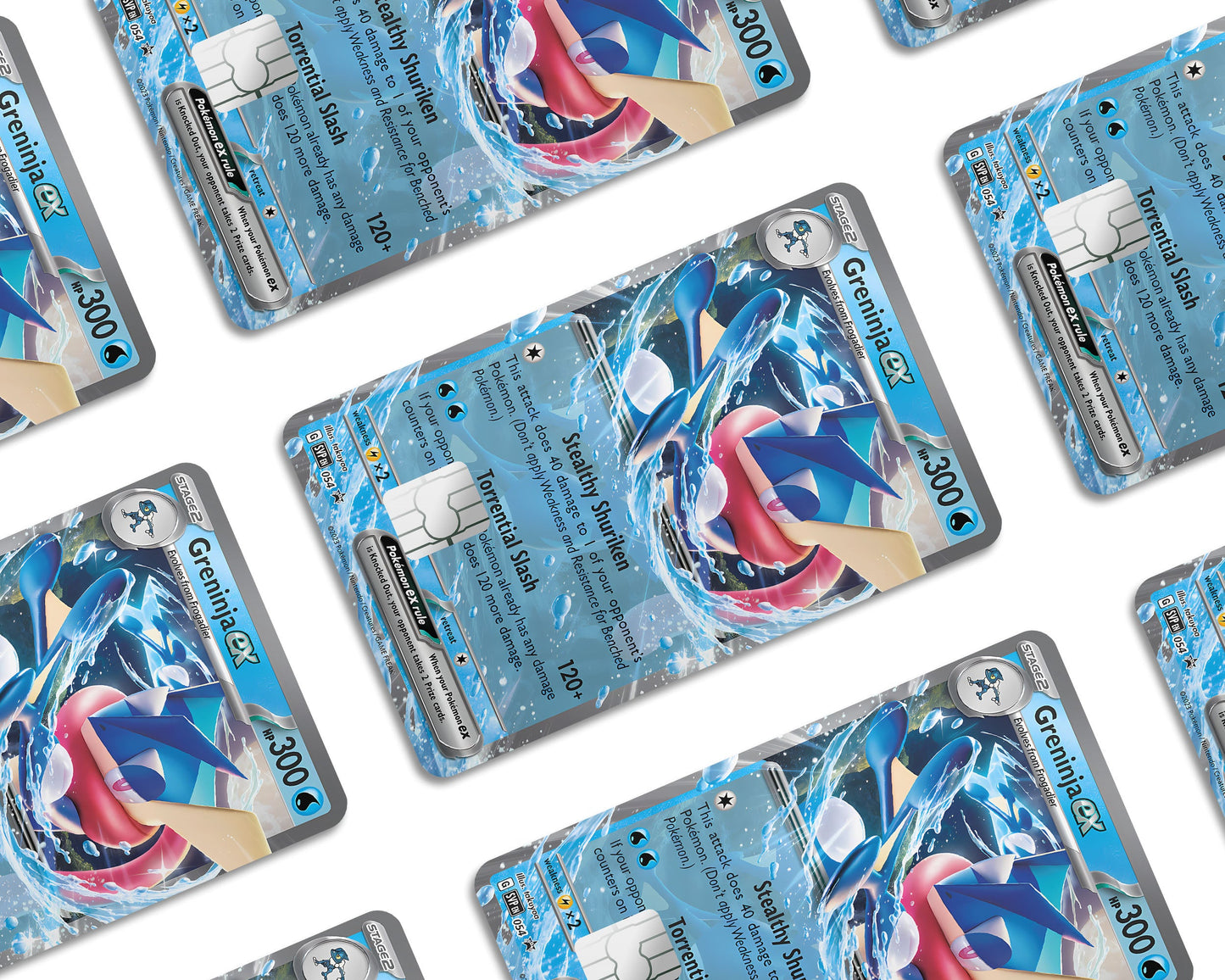 Anime Town Creations Credit Card Greninja Pokemon Card Window Skins - Anime Pokemon Credit Card Skin