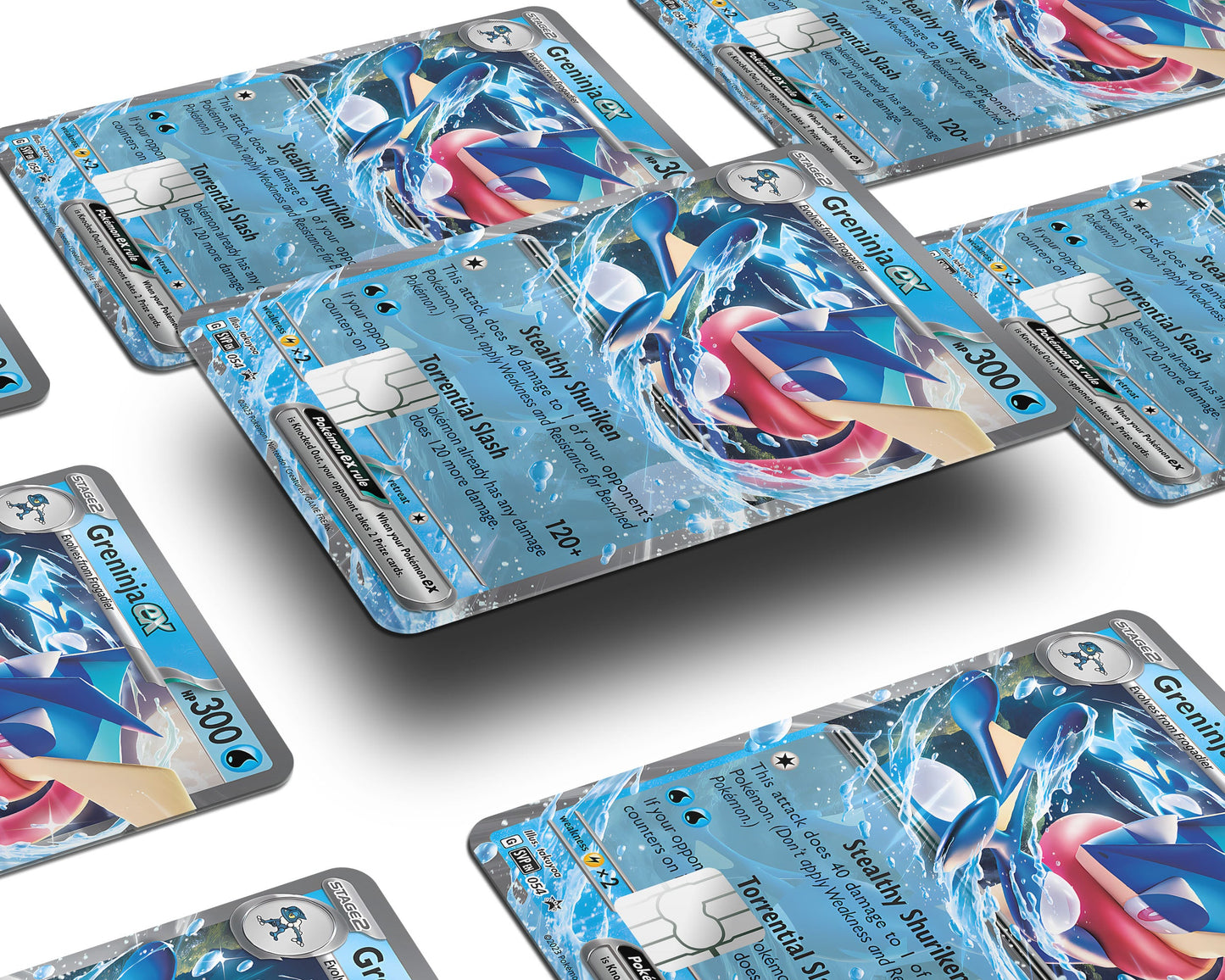 Anime Town Creations Credit Card Greninja Pokemon Card Window Skins - Anime Pokemon Credit Card Skin