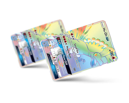Anime Town Creations Credit Card Rainbow Ho-oh Pokemon Card Full Skins - Anime Pokemon Credit Card Skin