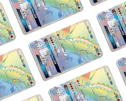 Anime Town Creations Credit Card Rainbow Ho-oh Pokemon Card Window Skins - Anime Pokemon Credit Card Skin