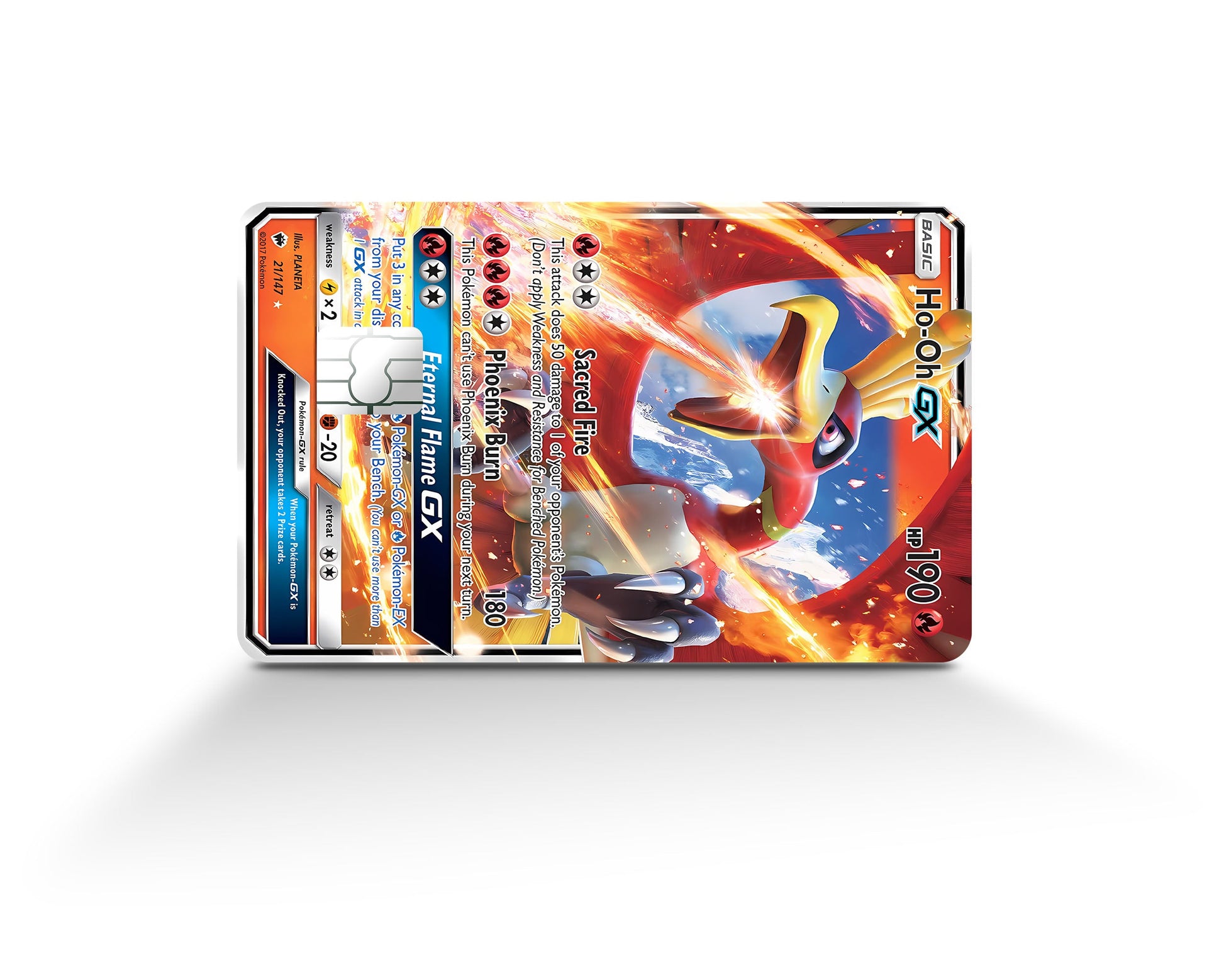Anime Town Creations Credit Card Rare Ho-oh Pokemon Card Full Skins - Anime Pokemon Credit Card Skin